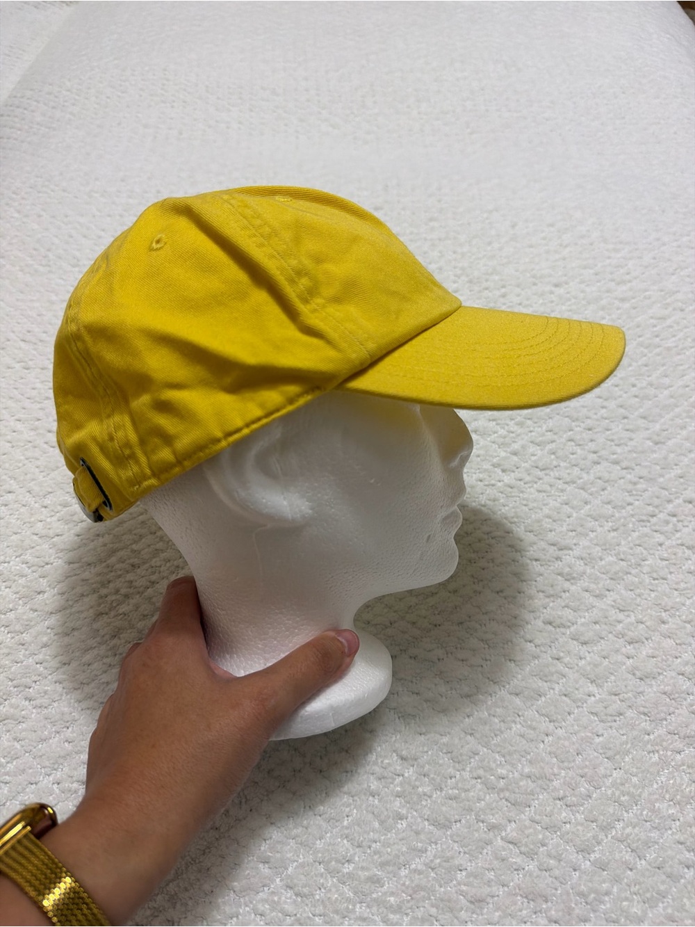 Rare Brooks Brothers Logo Yellow Hat Cap 100% Cotton L/XL Adjustable - Picture 4 of 9